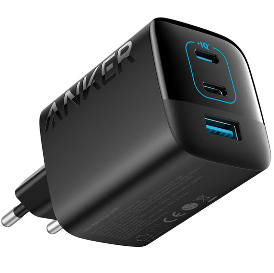 Network Charger Anker 336, 67W, 3.25A, 1 x USB-A - 2 x USB-C, Black A2674G11 A2674G11