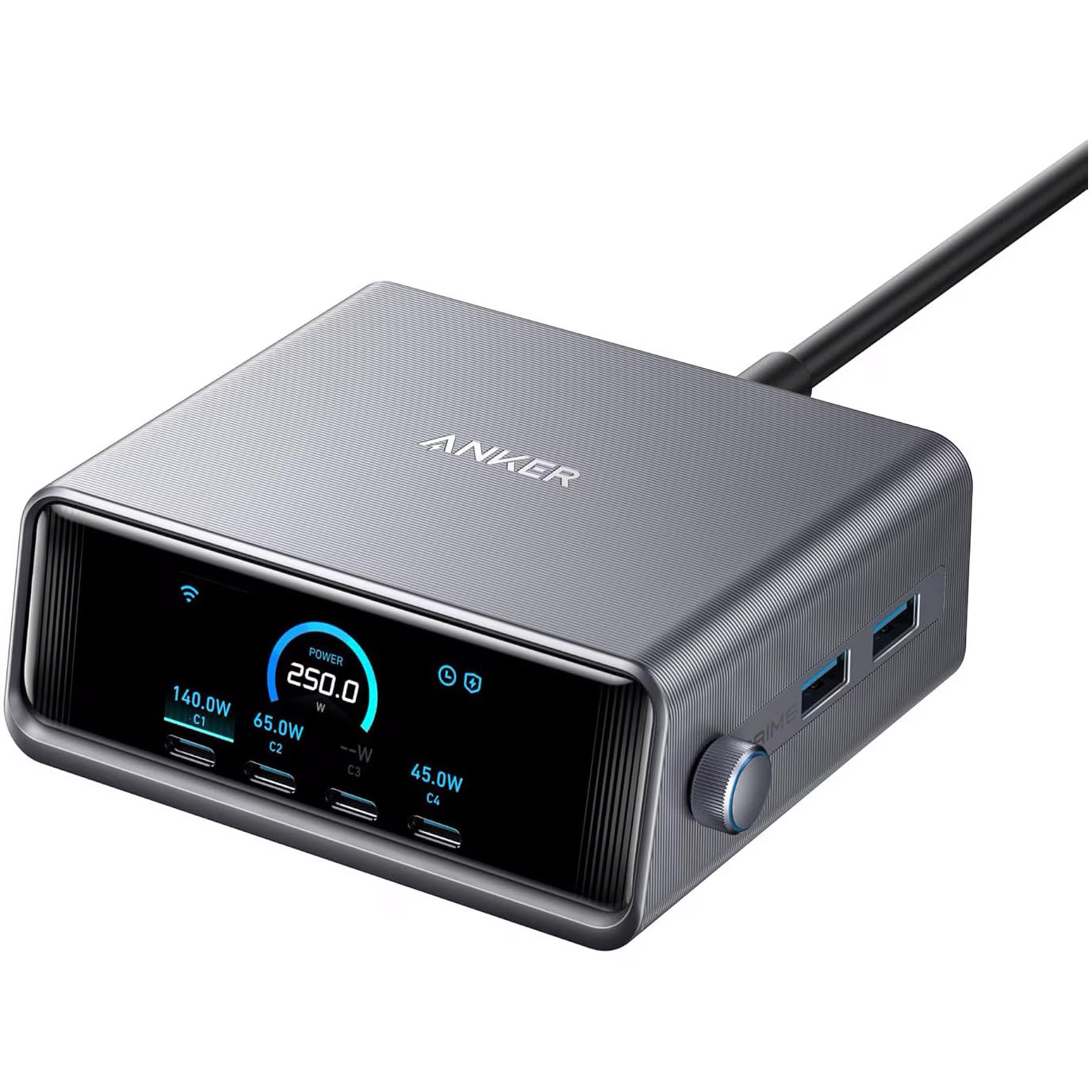 Netzwerk-Ladegerät Anker Prime, 250W, 2 x USB-A - 4 x USB-C, Schwarz A2345341