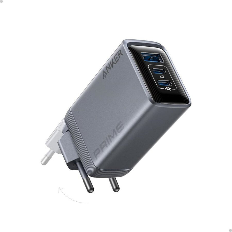 Chargeur réseau Anker Prime, 100W, 3A, 1 x USB-A - 2 x USB-C, Gris A2688341 A2688341