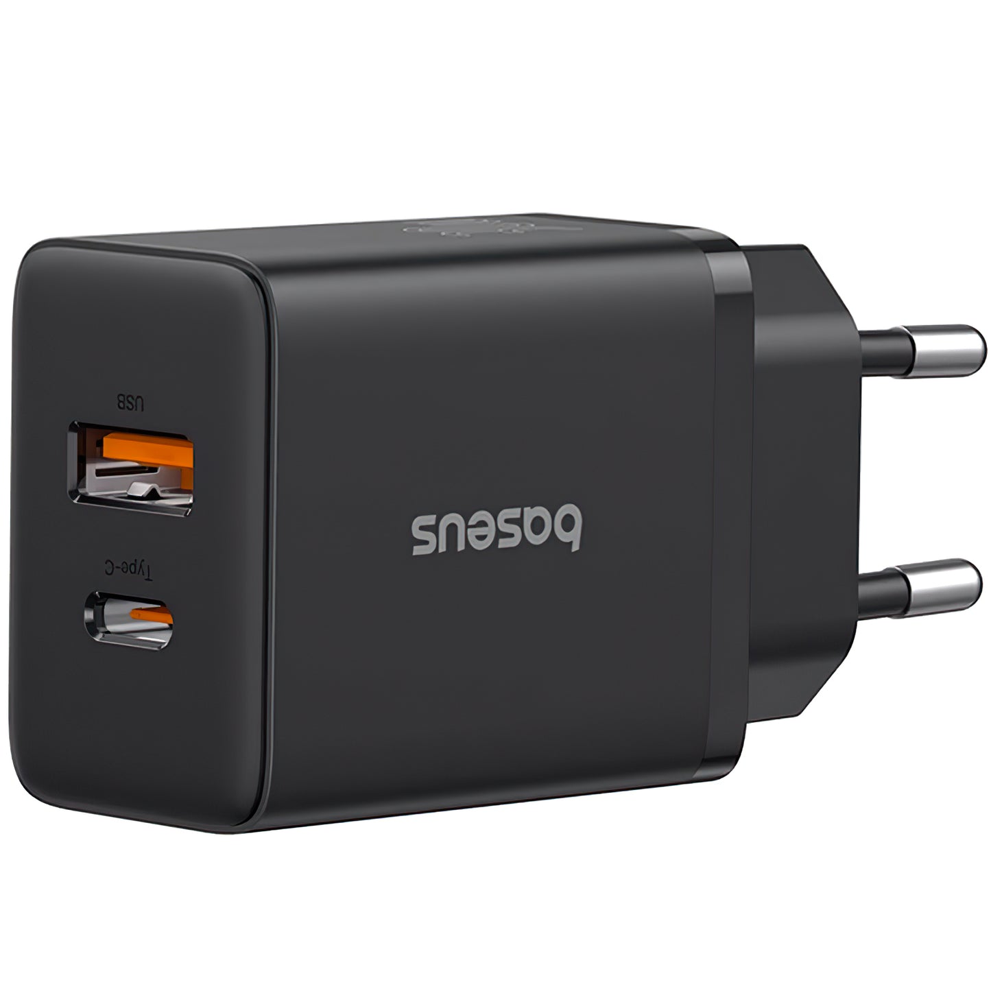 Chargeur réseau Baseus Cube, 30W, 2,4A, 1 x USB-A - 1 x USB-C, Noir P10111404113113-00