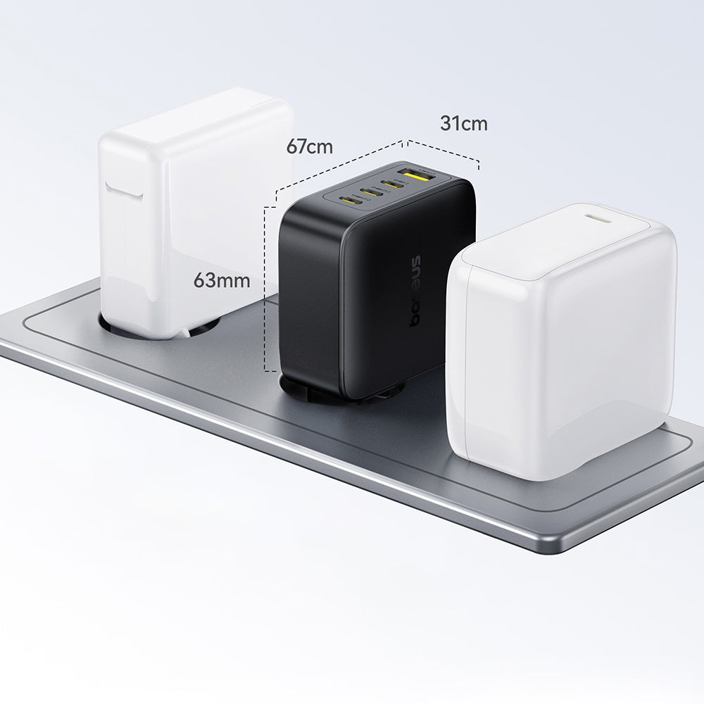 Baseus Netzladegerät EnerFill FH11, 140W, 5A, 1 x USB-A - 3 x USB-C, Schwarz E0121J00
