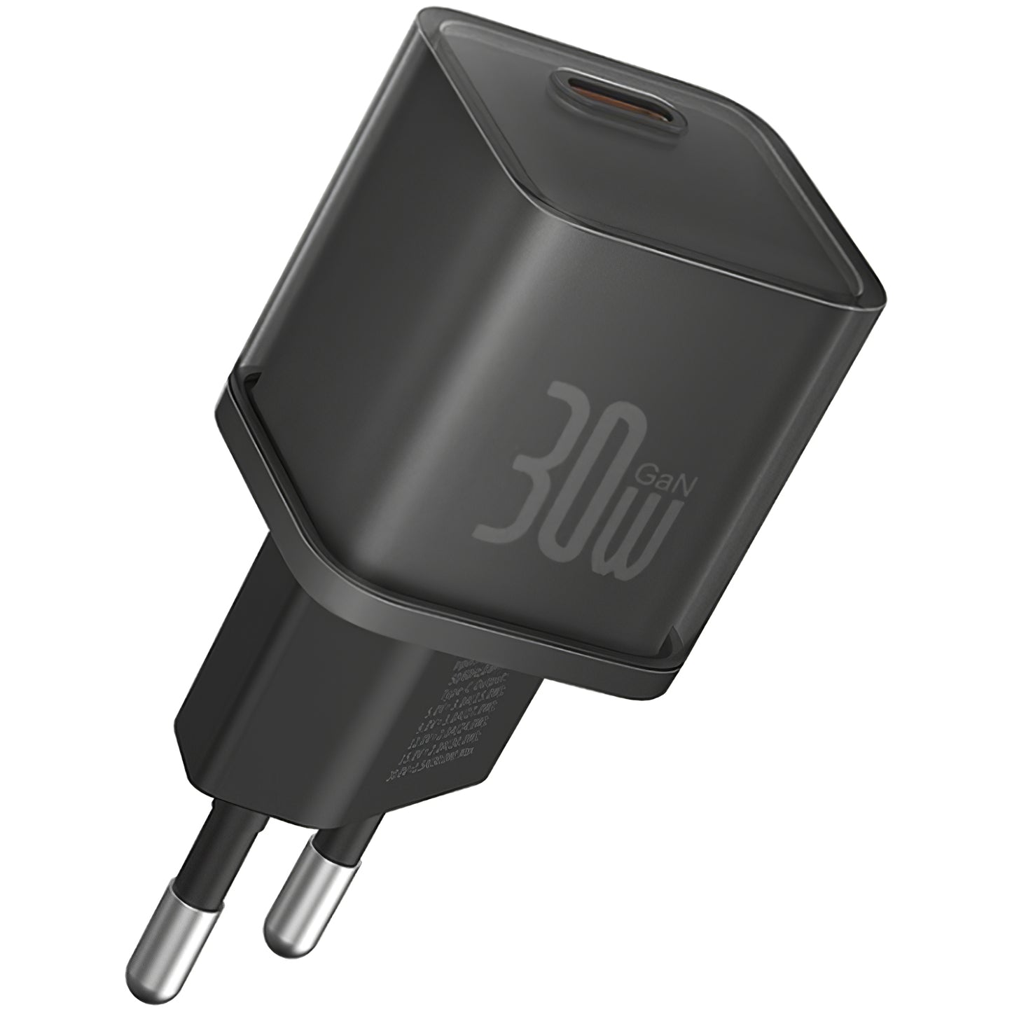 Baseus GaN5S Netzwerk-Ladegerät GaN5S, 30W, 3A, 1 x USB-C, Schwarz P10162504113-00