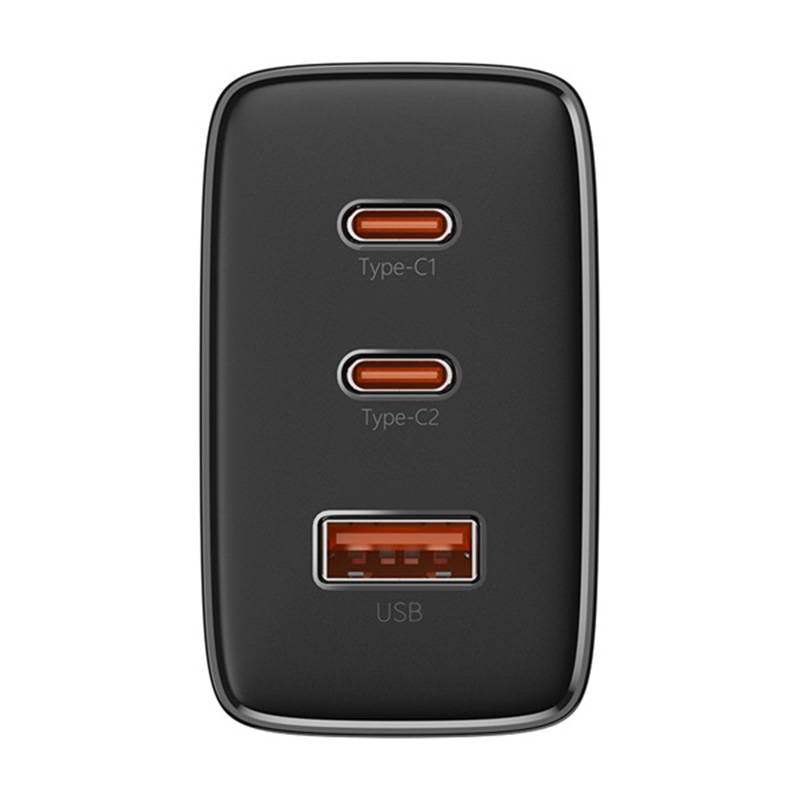 Baseus Cube Pro Netzladegerät, 65W, 3.25A, 1 x USB-A - 2 x USB-C, Schwarz P10152301113-00