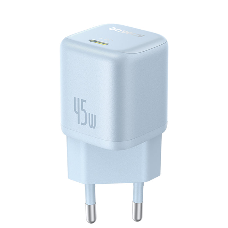 Chargeur Réseau Baseus PicoGo, 45W, 3A, 1 x USB-C, Bleu P10176800313-00