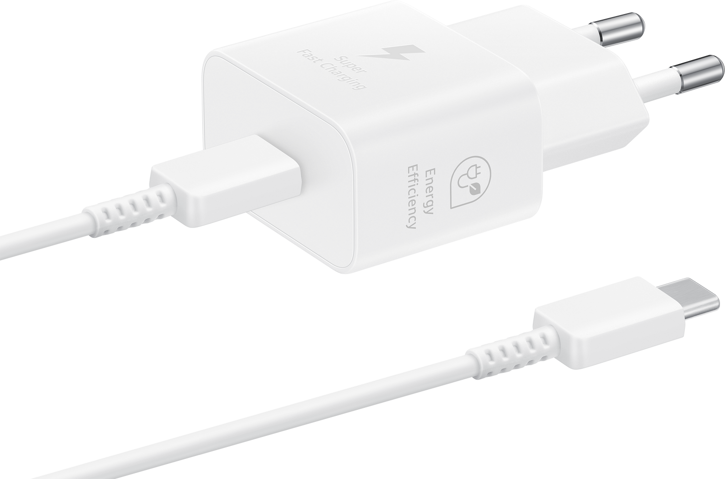 Samsung 25W GaN Netzteil mit USB-C Kabel | Weiß | EP-T2510X | Super Fast Charging