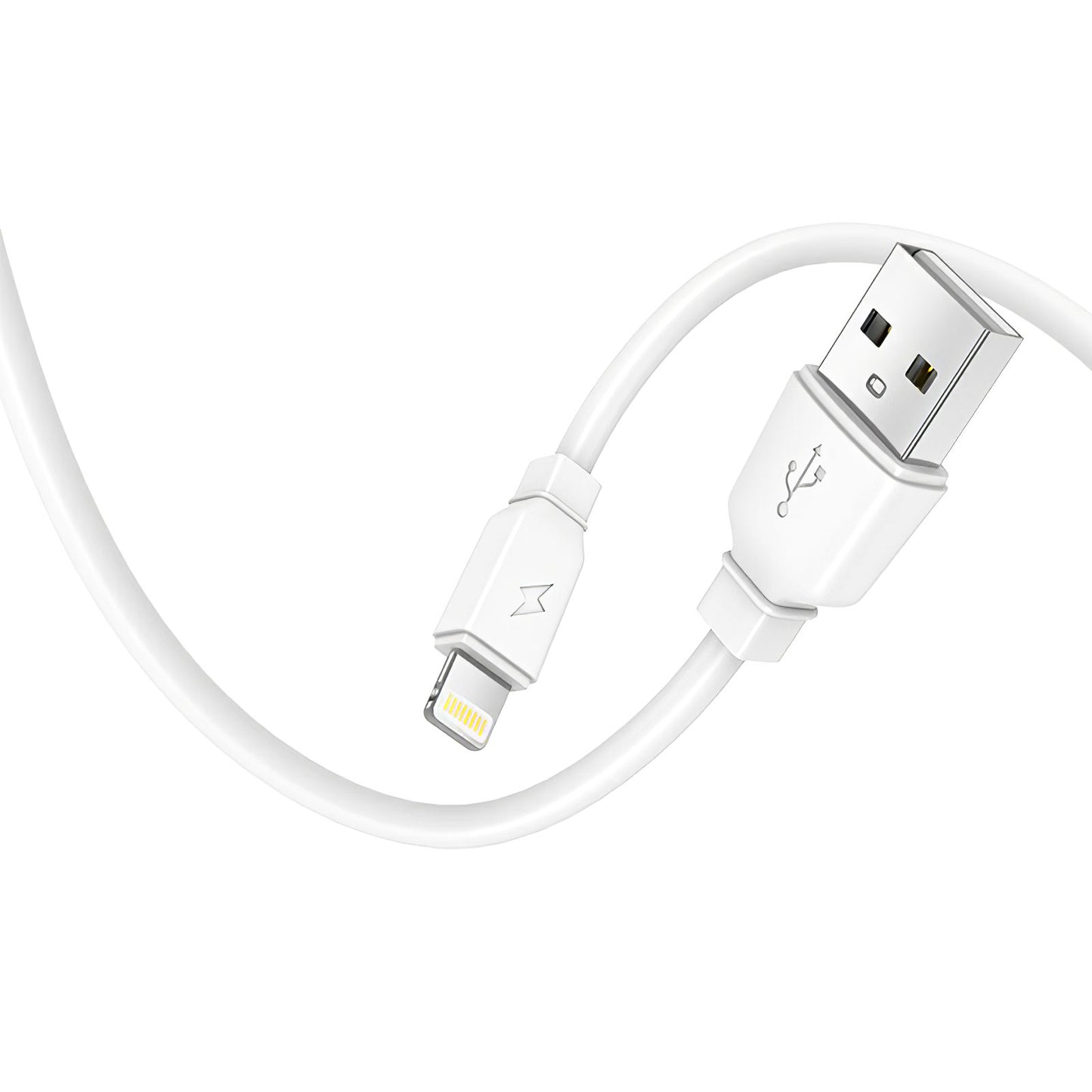 Prestico F7S Netzwerk-Ladegerät mit Lightning-Kabel, 12 W, 2,4 A, 1 x USB-A, Weiß