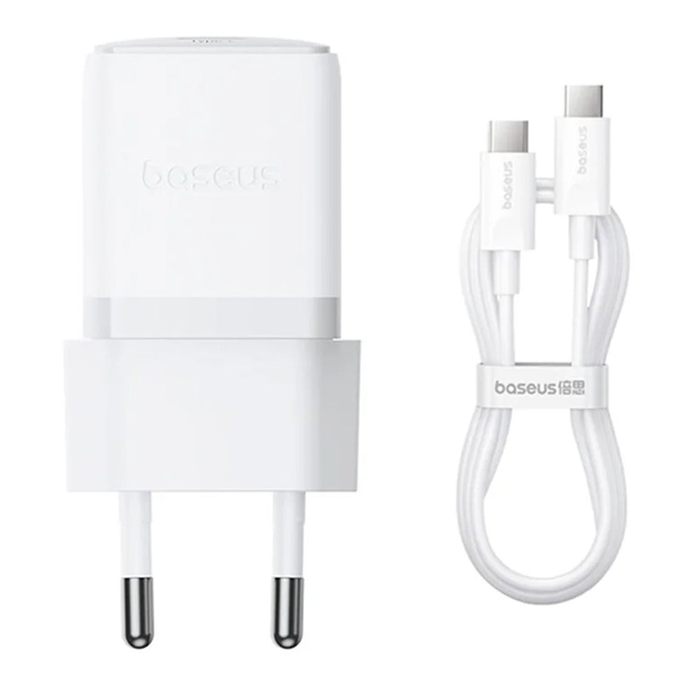 Baseus Palm USB-C Network Charger with Cable, 30W, 3A, 1 x USB-C, White P10111605213-01