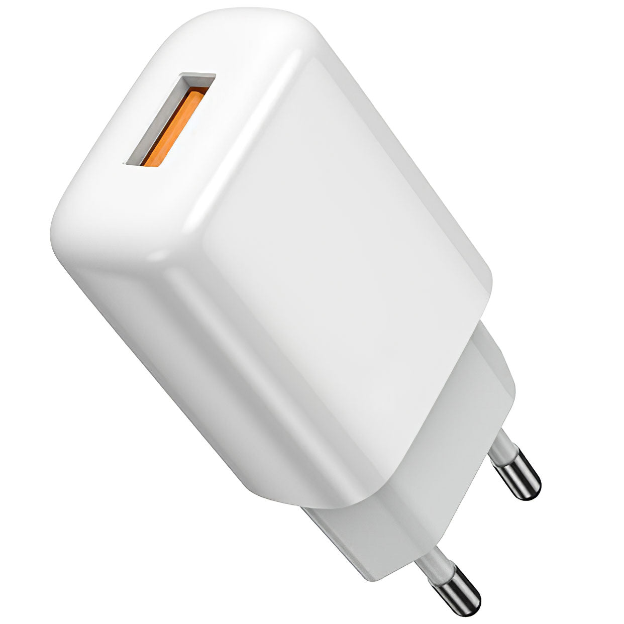 Prestico F7S Netzwerk-Ladegerät mit Lightning-Kabel, 12 W, 2,4 A, 1 x USB-A, Weiß