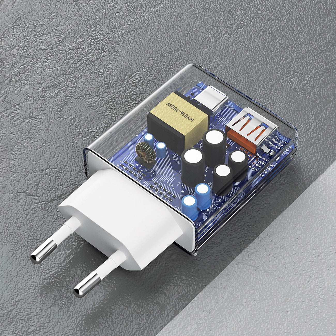 Dudao A30EUT USB-C Kabel Netzwerk-Ladegerät, 30W, 3A, 1 x USB-A - 1 x USB-C, Weiß