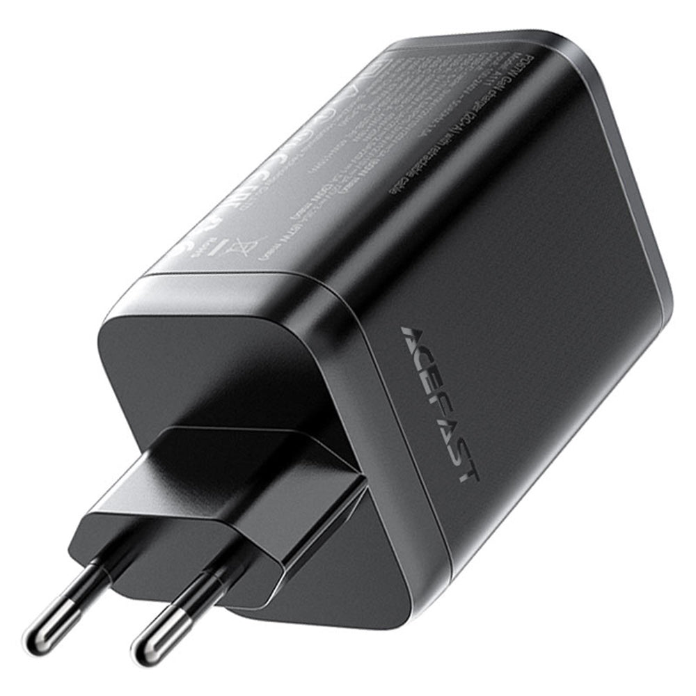 Chargeur réseau avec câble USB-C Acefast A111, 67W, 3A, 1 x USB-A - 1 x USB-C, Noir