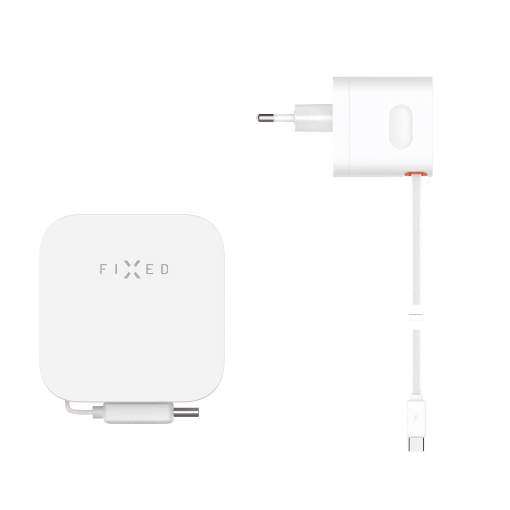 Chargeur réseau avec câble USB-C Fixed, 65W, 3.25A, 1 x USB-C, Noir