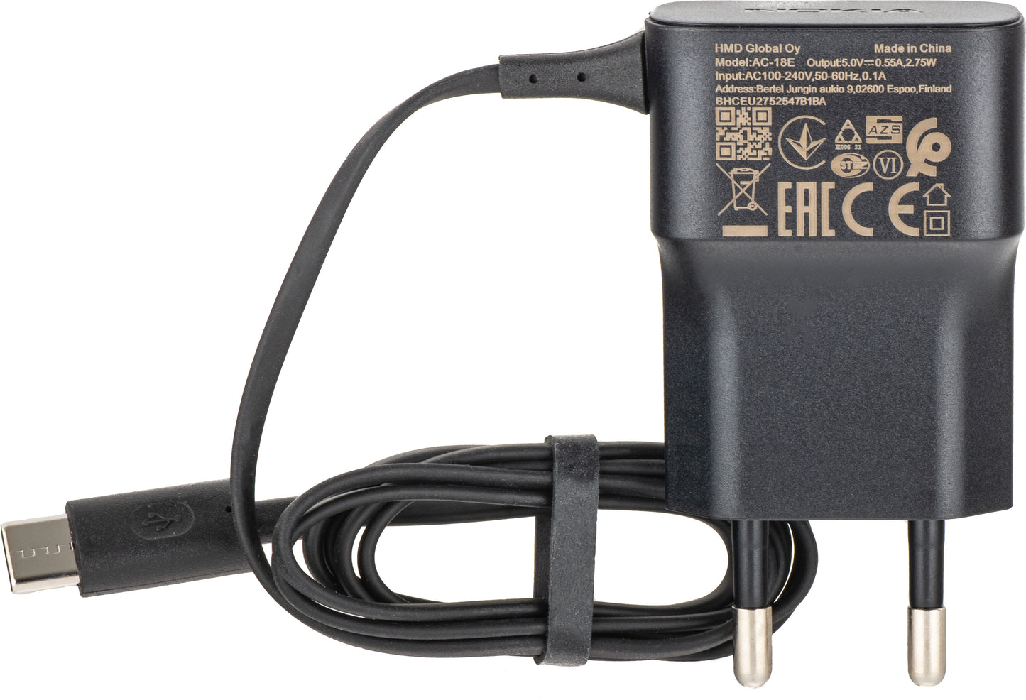 Chargeur mural USB-C HMD, 2.75W