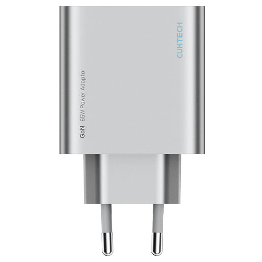 Chargeur secteur Cuktech, 65W, 3,25A, 1 x USB-A - 2 x USB-C, Blanc CUK0A15CEUSL