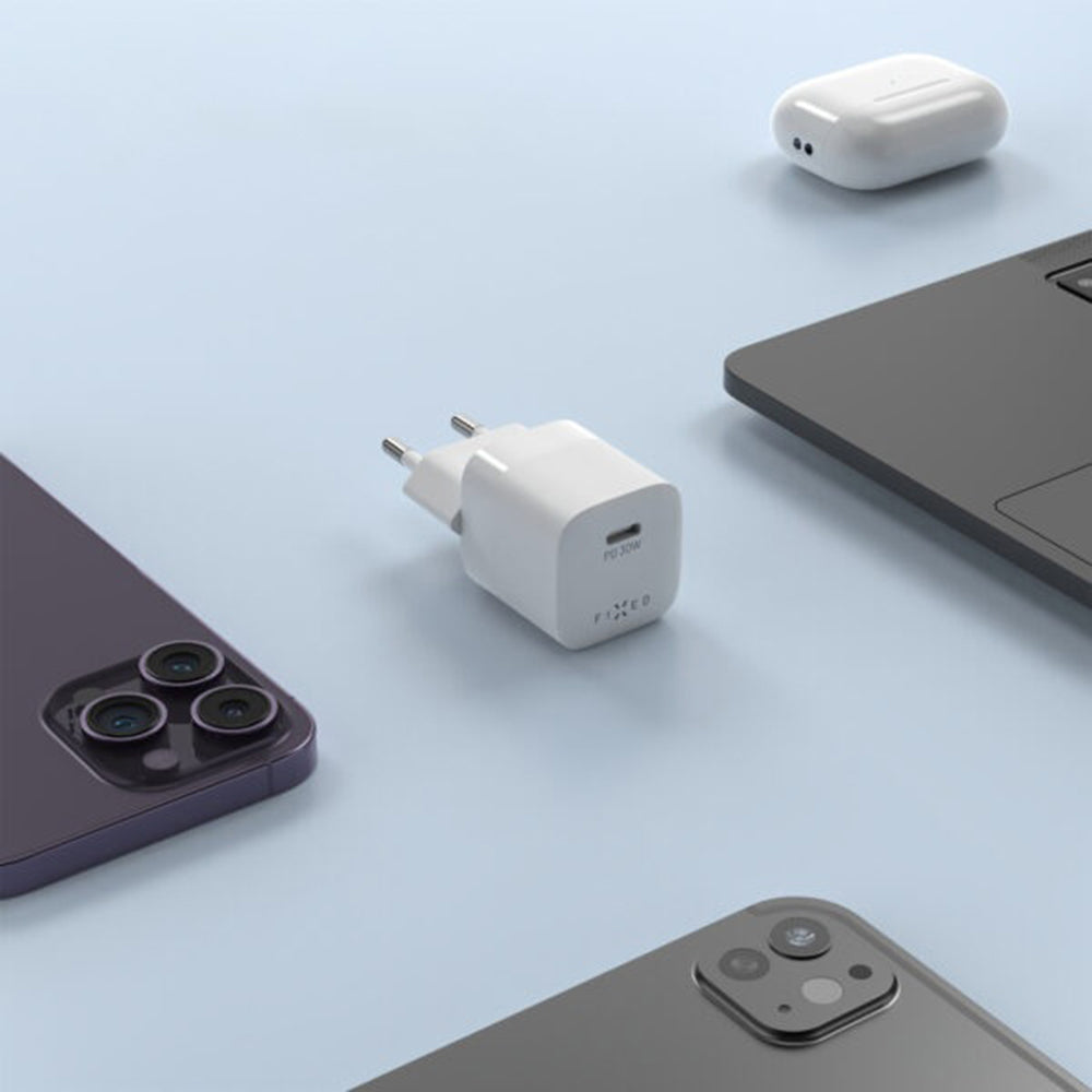 Chargeur Réseau Fixed Mini2, 30W, 3A, 1 x USB-C, Blanc