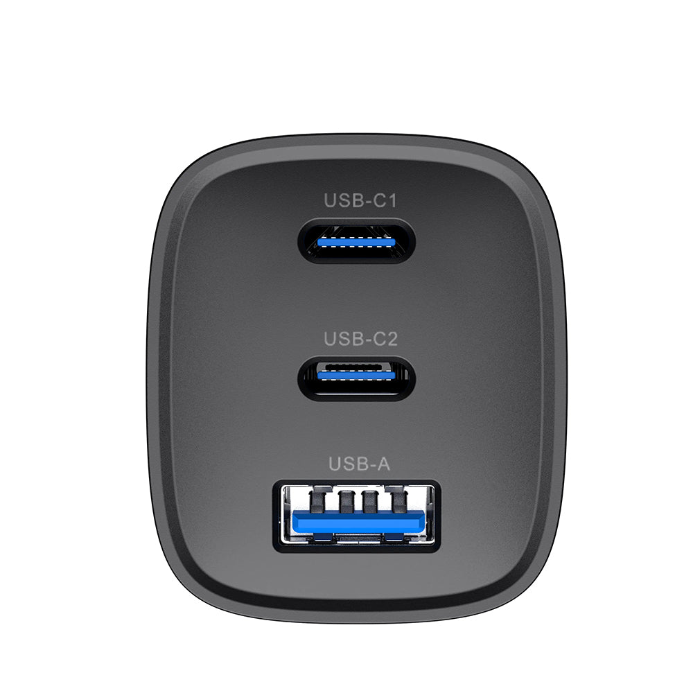 Chargeur Réseau HAVIT UC20, 65W, 3A, 1 x USB-A - 2 x USB-C, Noir