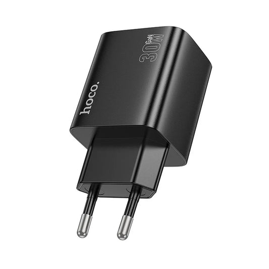 Netzladegerät HOCO N56, 30W, 3A, 2 x USB-A - 2 x USB-C, Schwarz