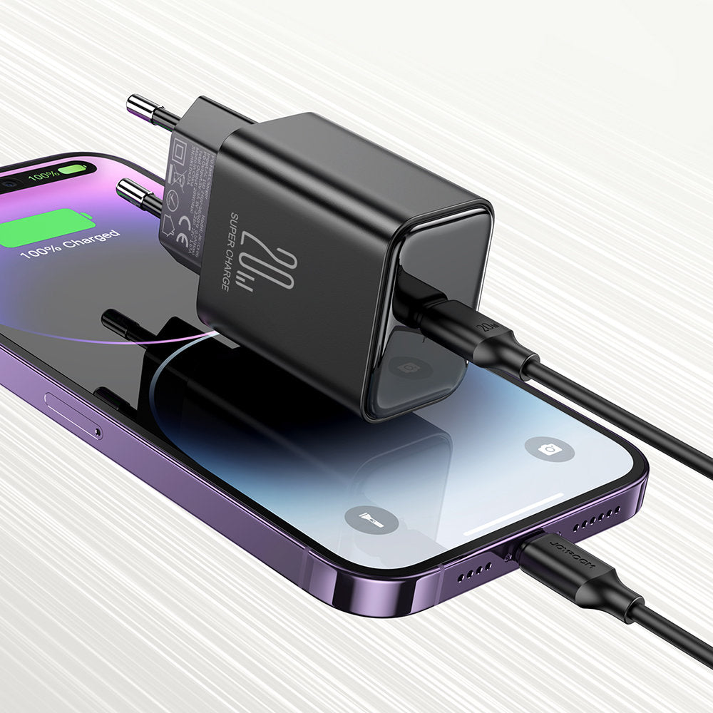 Chargeur réseau Joyroom JR-TCF06, 20W, 3A, 1 x USB-C, noir