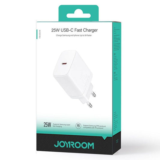 Chargeur réseau Joyroom JR-TCF11, 25W, 3A, 1 x USB-C, blanc