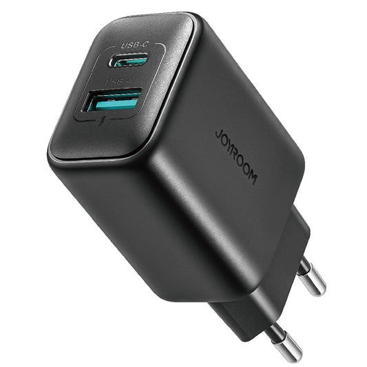 Chargeur Réseau Joyroom JR-TCF13, 25W, 3A, 1 x USB-A - 1 x USB-C, Noir