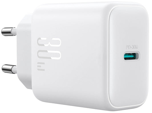 Chargeur Réseau Joyroom JR-TCF24, 30W, 3A, 1 x USB-C, Blanc