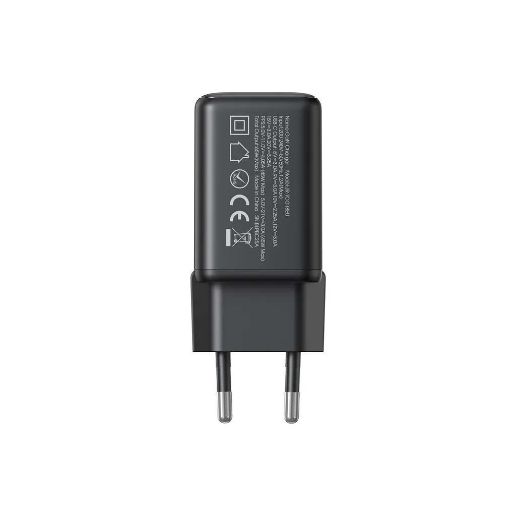 Chargeur Réseau Joyroom JR-TCG18, 65W, 3.25A, 1 x USB-C, Noir