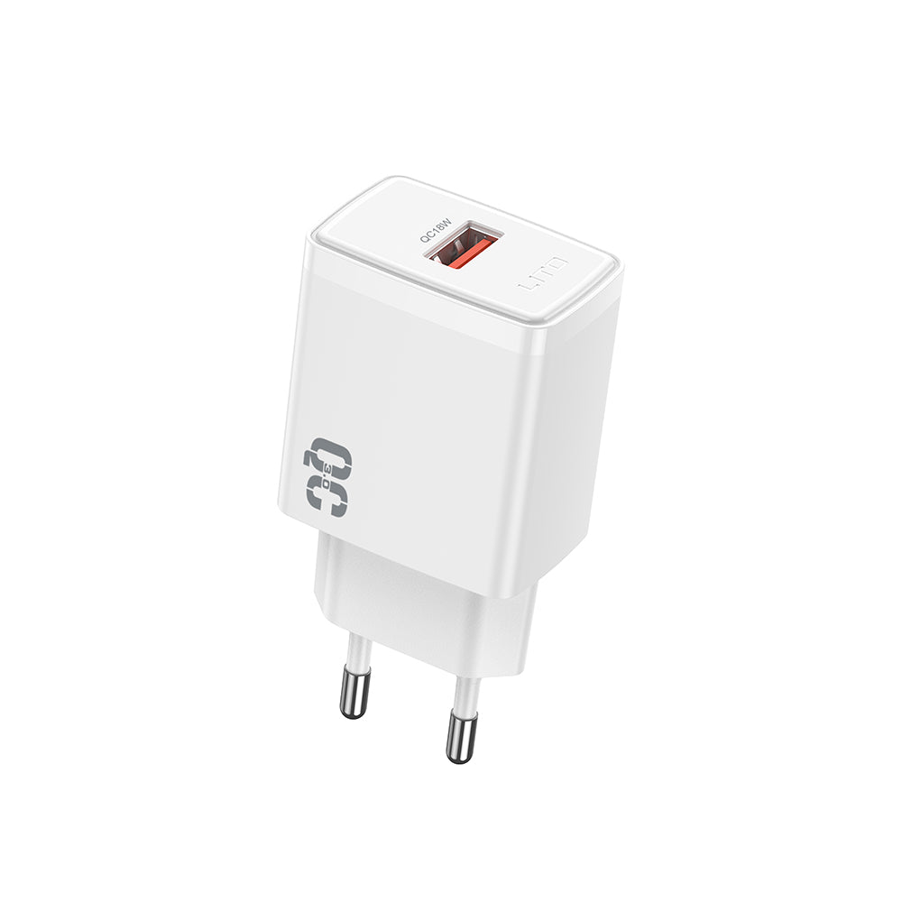 Chargeur Réseau Lito LC08, 18W, 3A, 1 x USB-A, Blanc