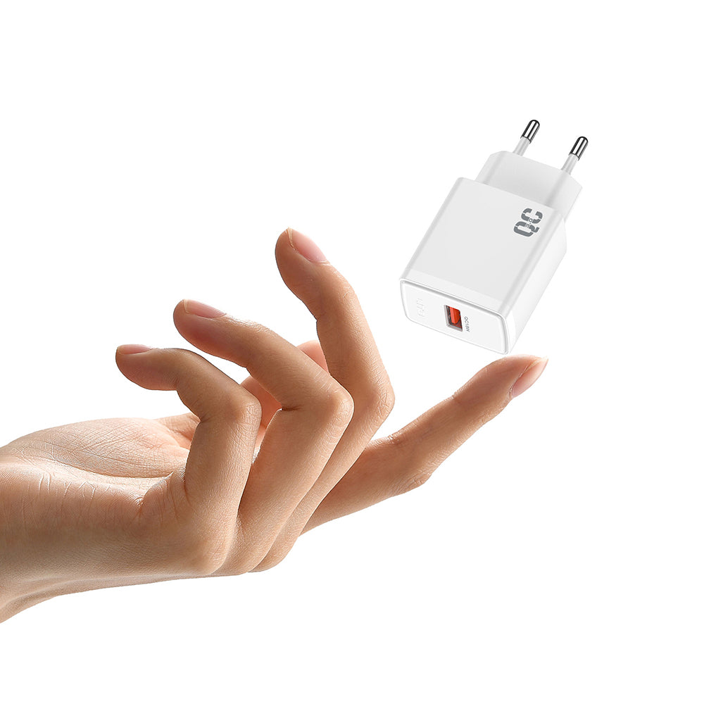 Chargeur Réseau Lito LC08, 18W, 3A, 1 x USB-A, Blanc