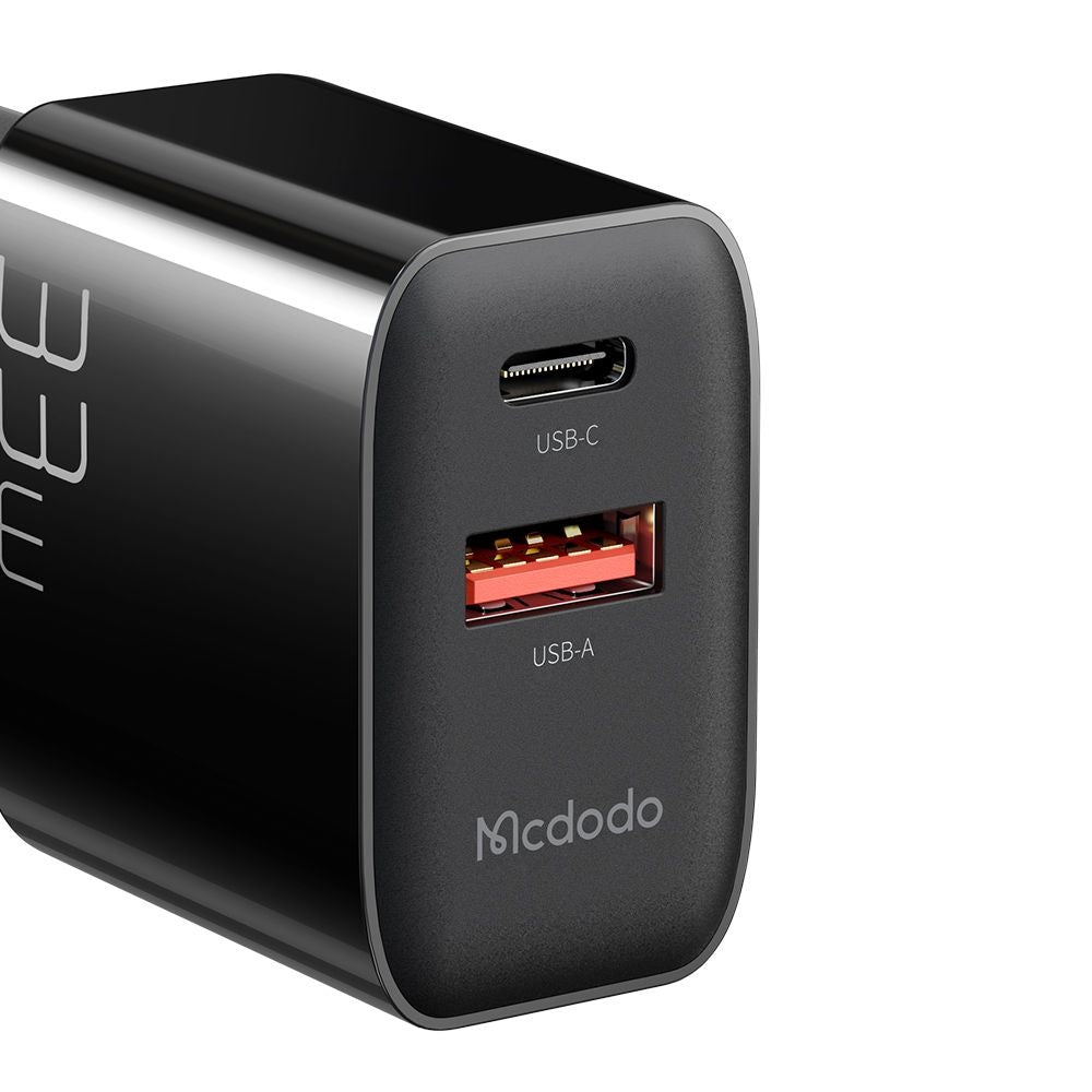 Chargeur Réseau McDodo CH-0921, 33W, 3A, 1 x USB-A - 1 x USB-C, Noir