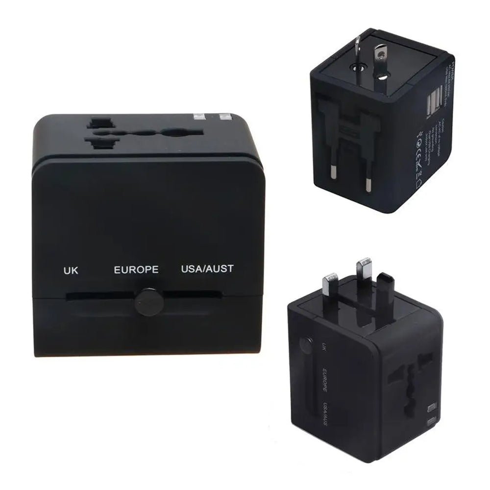 Chargeur Réseau Techsuit HHt148 Travel, 10W, 2A, 2 x USB-A, Noir
