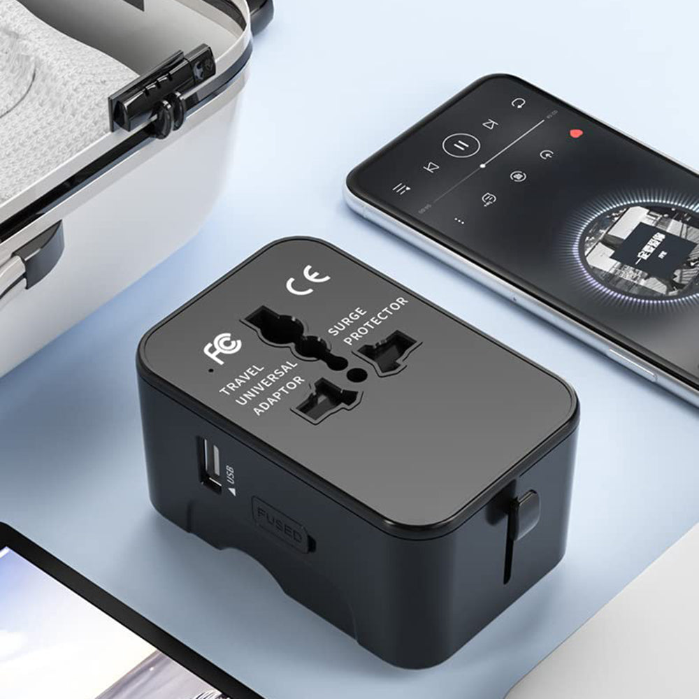 Chargeur Réseau Techsuit HHT202-2C Travel, 15W, 3A, 2 x USB-C, Blanc