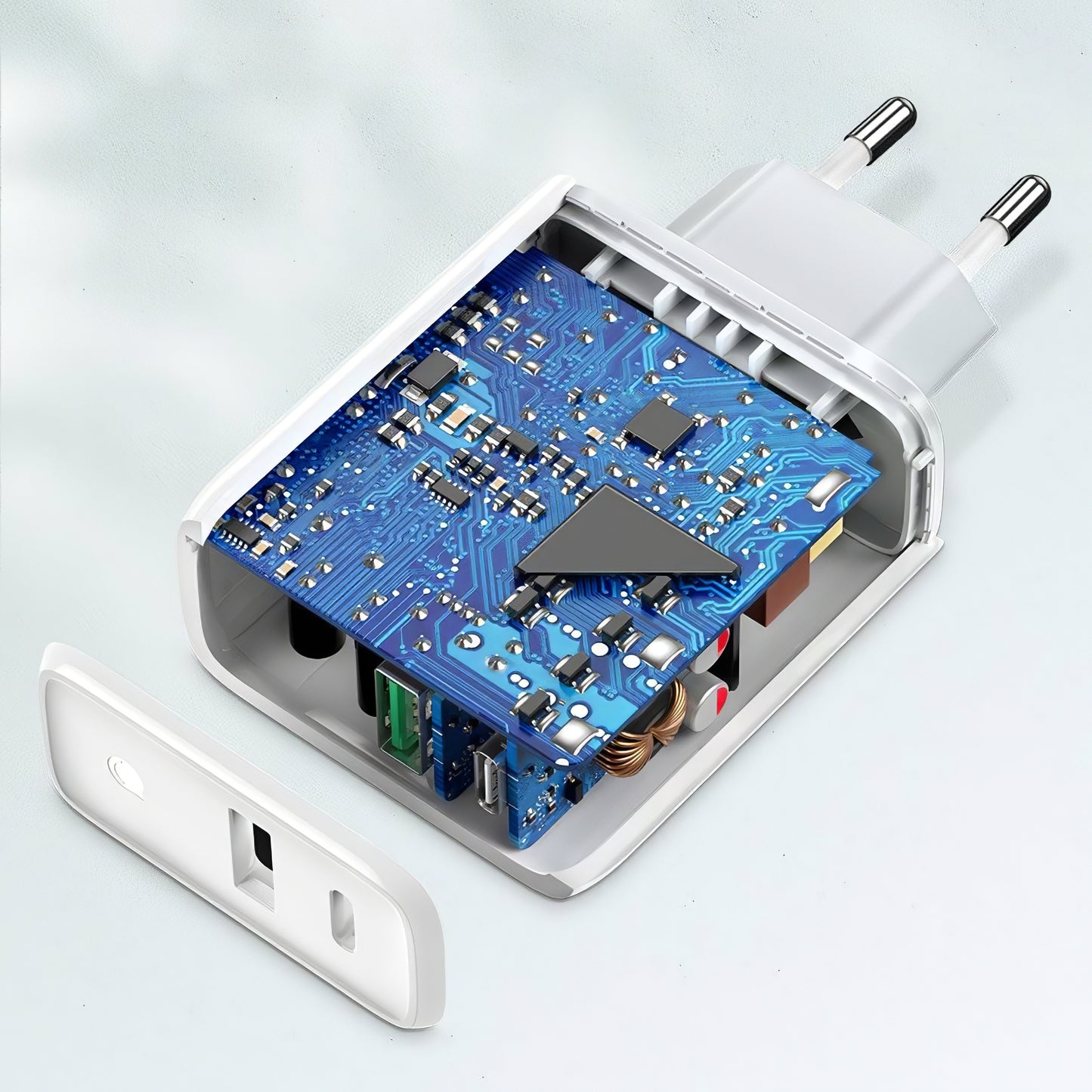 Netzwerk-Ladegerät UGREEN CD170, 36W, 3A, 1 x USB-A - 1 x USB-C, Weiß