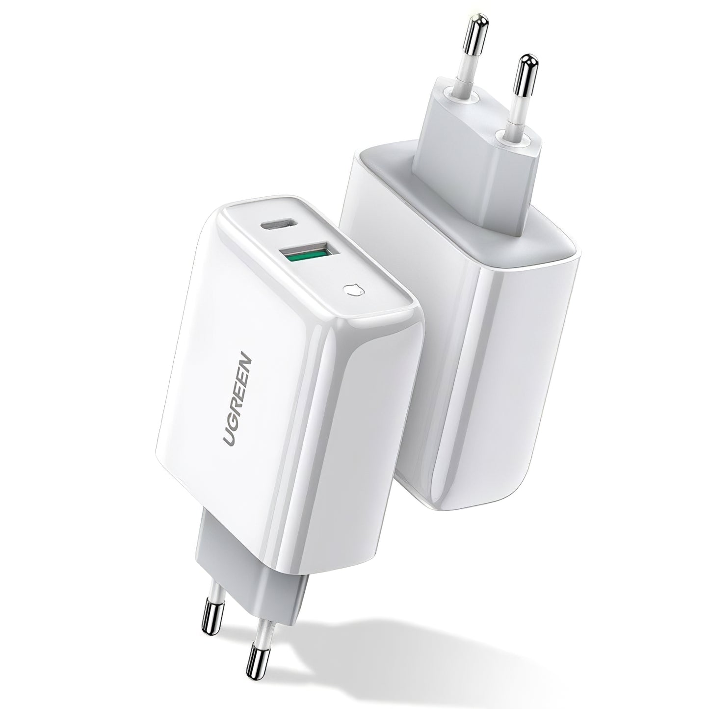 Netzwerk-Ladegerät UGREEN CD170, 36W, 3A, 1 x USB-A - 1 x USB-C, Weiß