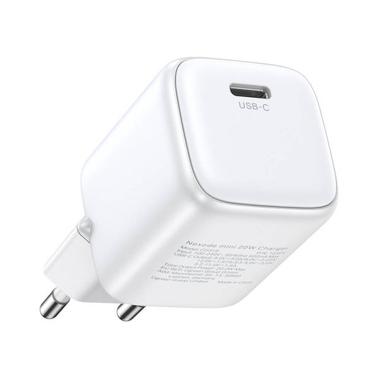 Chargeur réseau UGREEN CD318, 20W, 3A, 1 x USB-C, blanc
