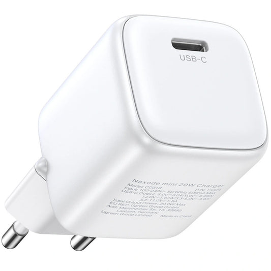 Chargeur réseau UGREEN CD319, 30W, 3A, 1 x USB-C, blanc