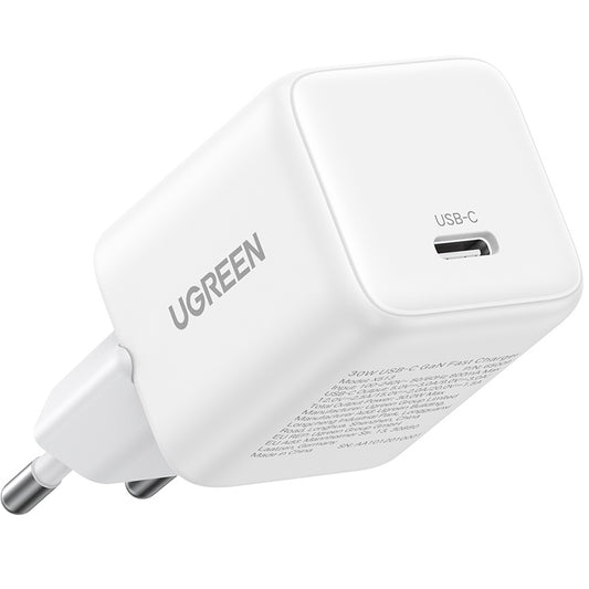 Chargeur Réseau UGREEN X513, 30W, 3A, 1 x USB-C, Blanc