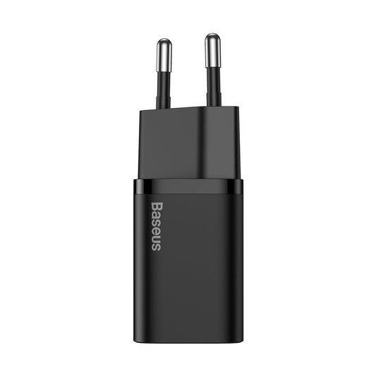 Network Charger Baseus Super Si, 20W, 3A, 1 x USB-C, Black CCSUP-B01