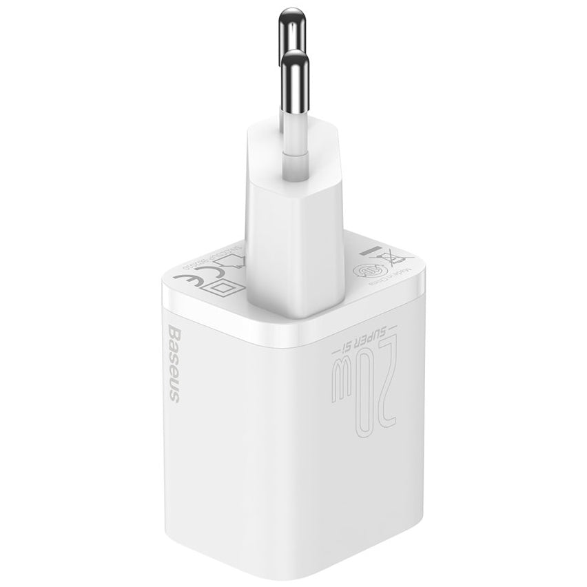 Baseus Super Si Network Charger, 20W, 3A, 1 x USB-C, blanc CCSUP-B02