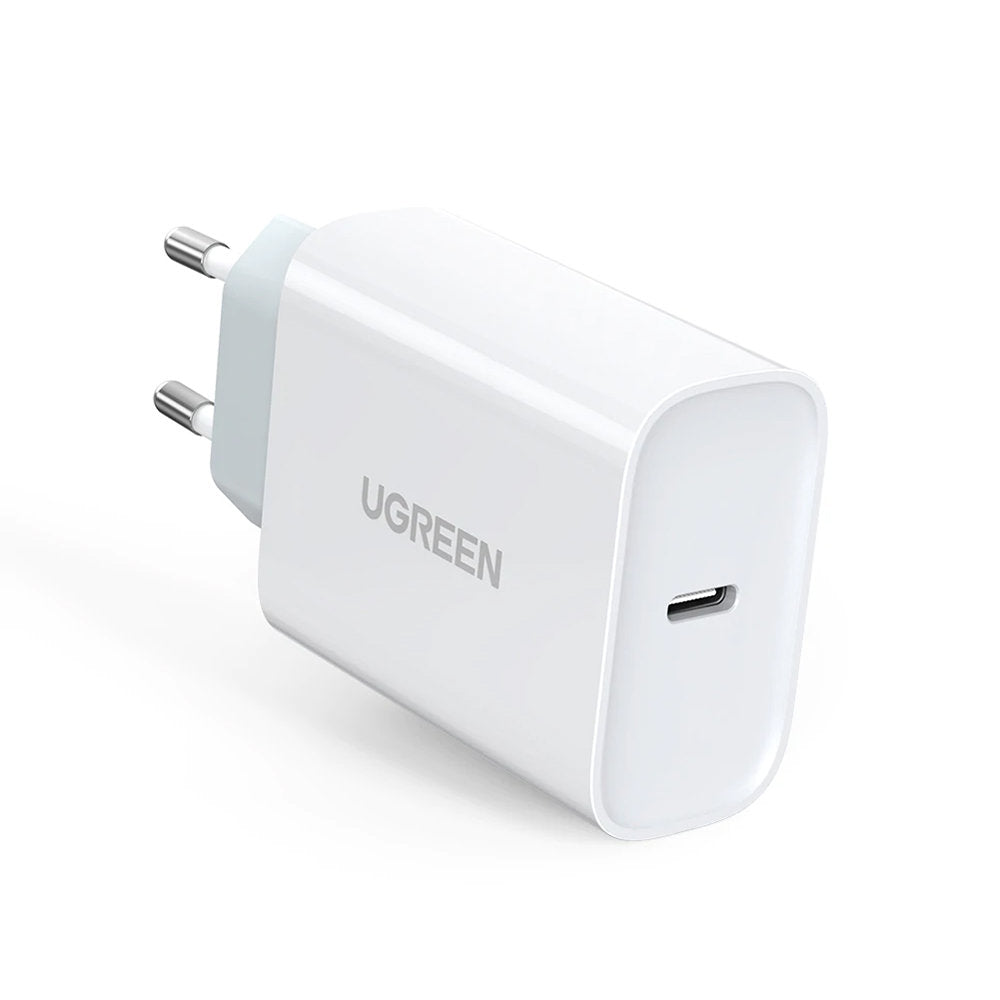 Netzwerk-Ladegerät UGREEN CD127, 30W, 3A, 1 x USB-C, Weiß