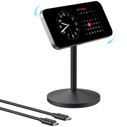 Chargeur Réseau Sans Fil Anker MagGo Stand, 15W, 1.67A, Noir A25X1H11
