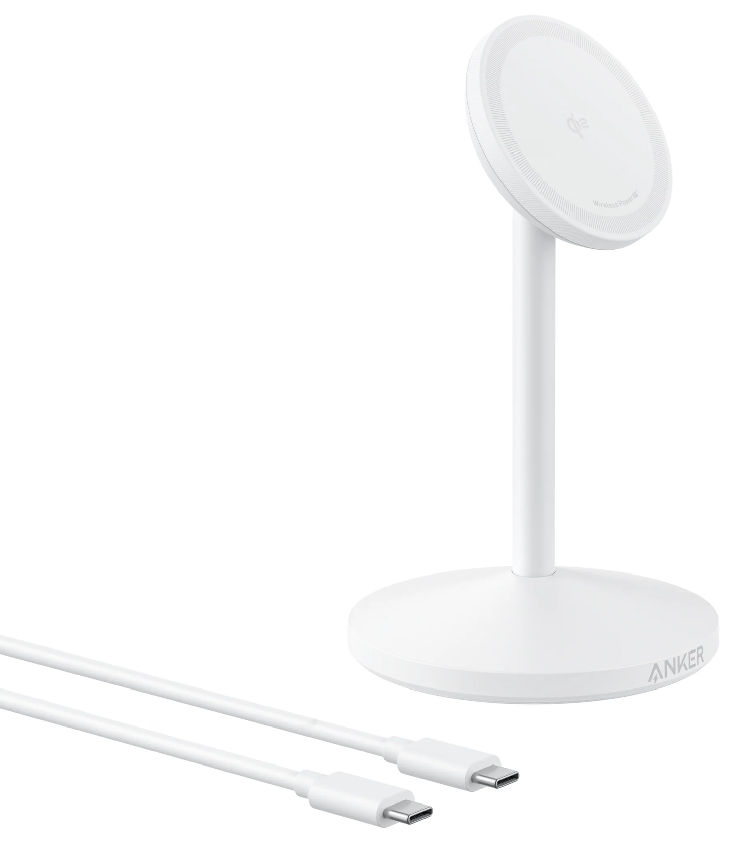 Chargeur Réseau Sans Fil Anker MagGo Stand, 15W, 1.67A, Blanc A25X1H21