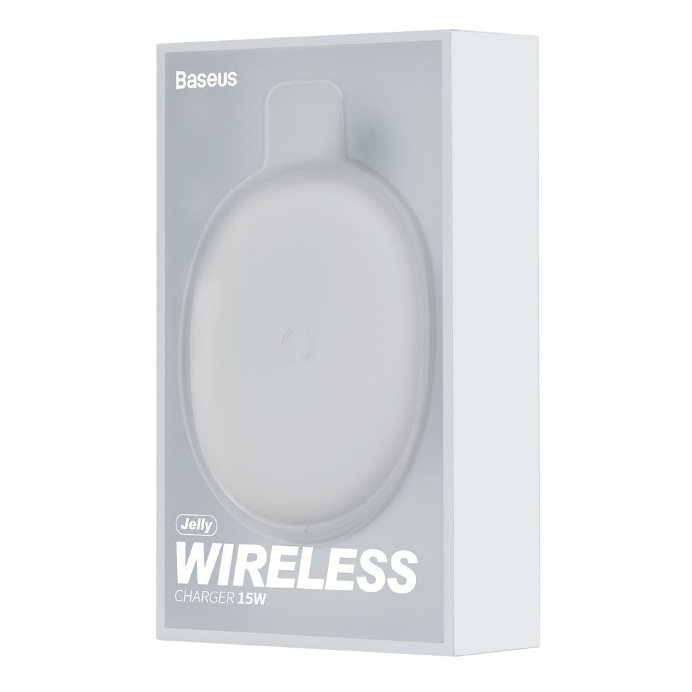 Baseus Jelly Wireless Netzladegerät, 15W, 1.67A, Weiß WXGD-02