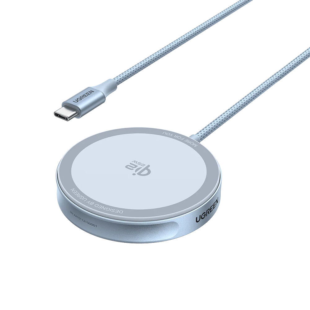 UGREEN MagFlow Wireless Netzladegerät, 25W, Blau