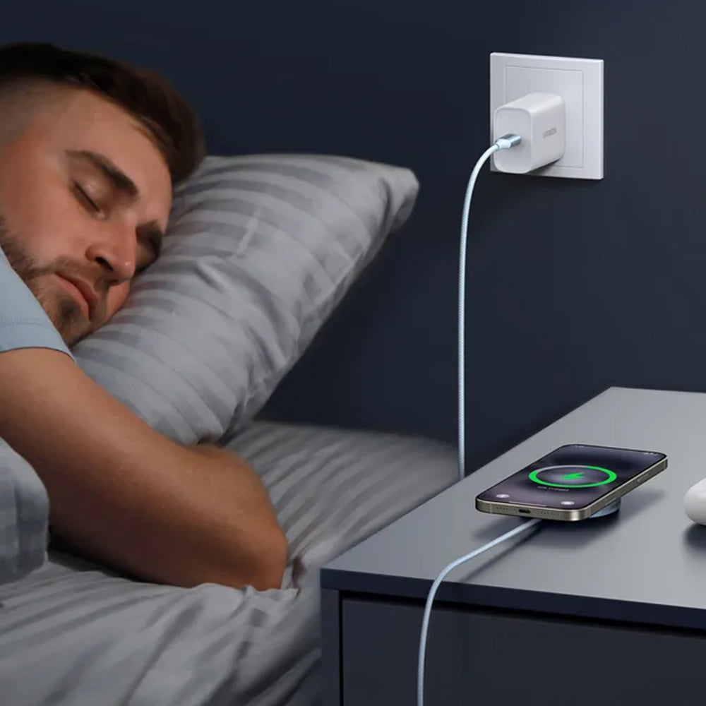 UGREEN MagFlow Wireless Netzladegerät, 25W, Blau