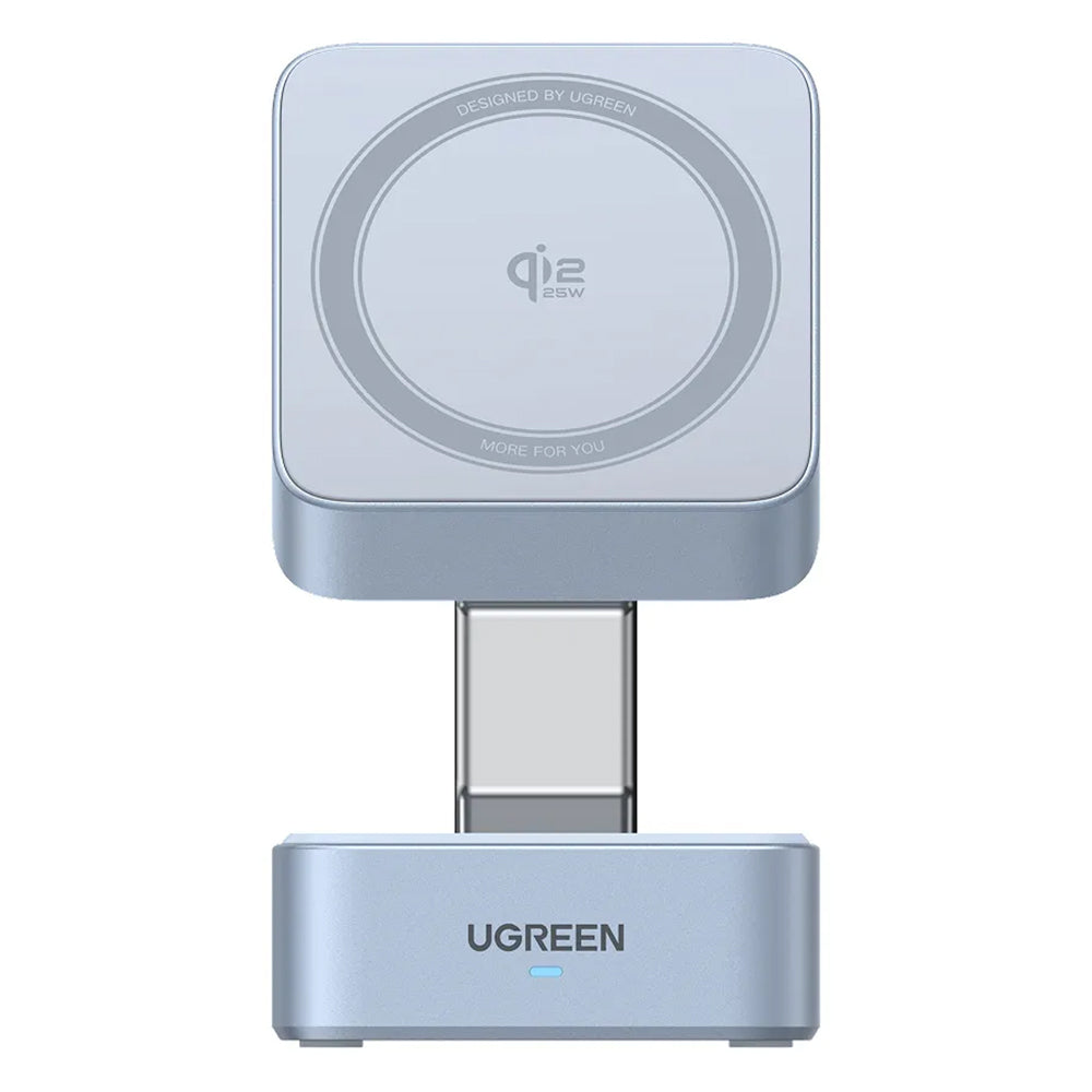 Chargeur Réseau Sans Fil UGREEN W752 2en1, 35W, 3A, 1 x USB-C, Bleu