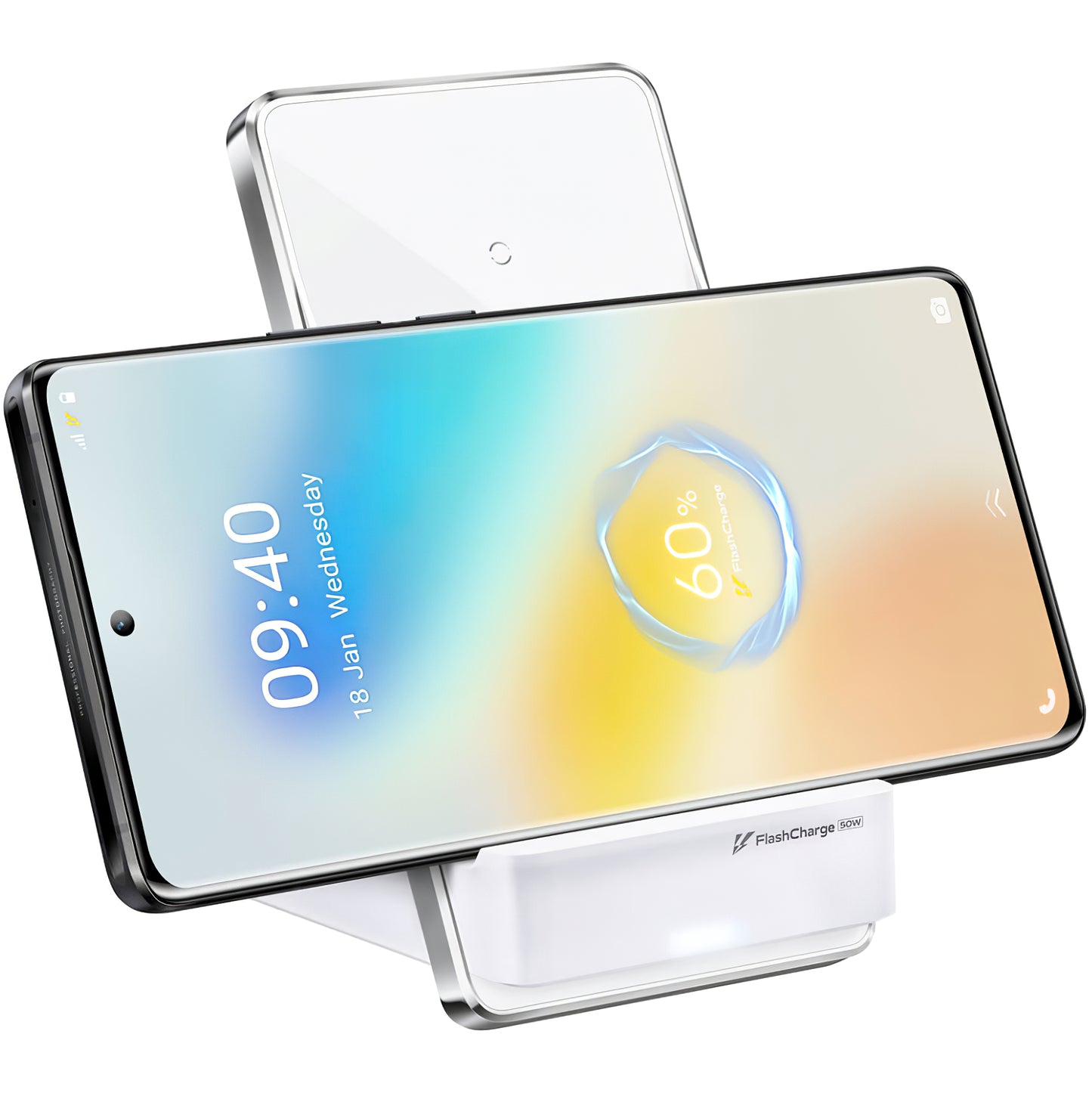 vivo Wireless Ladegerät 50W | FlashCharge | Weiß | Original