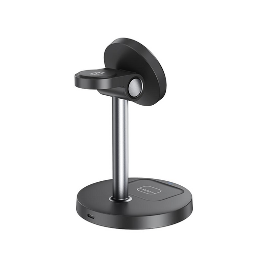 Chargeur Réseau Sans Fil XO Design CX038 3en1, 15W, 1.67A, Noir