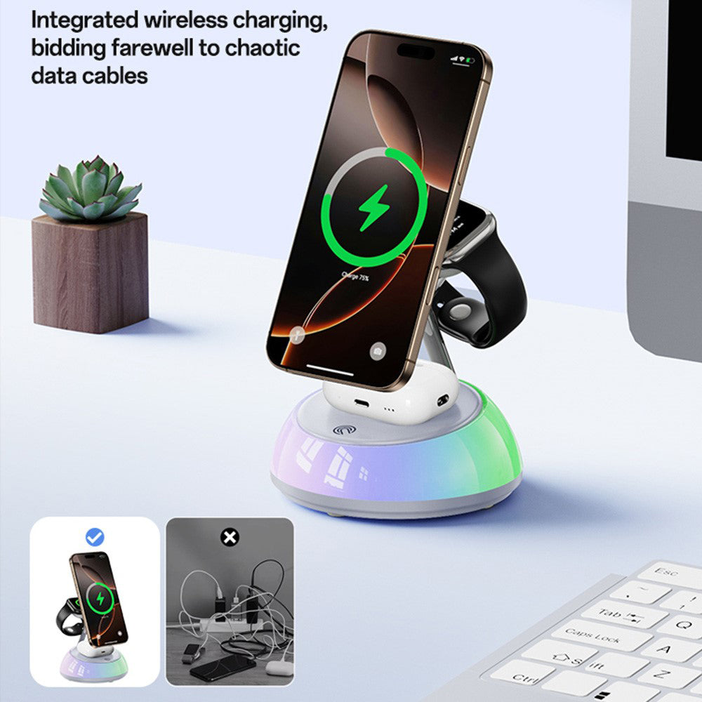 Yesido DS31 3in1 Wireless Network Charger, 15W, 1.67A, White