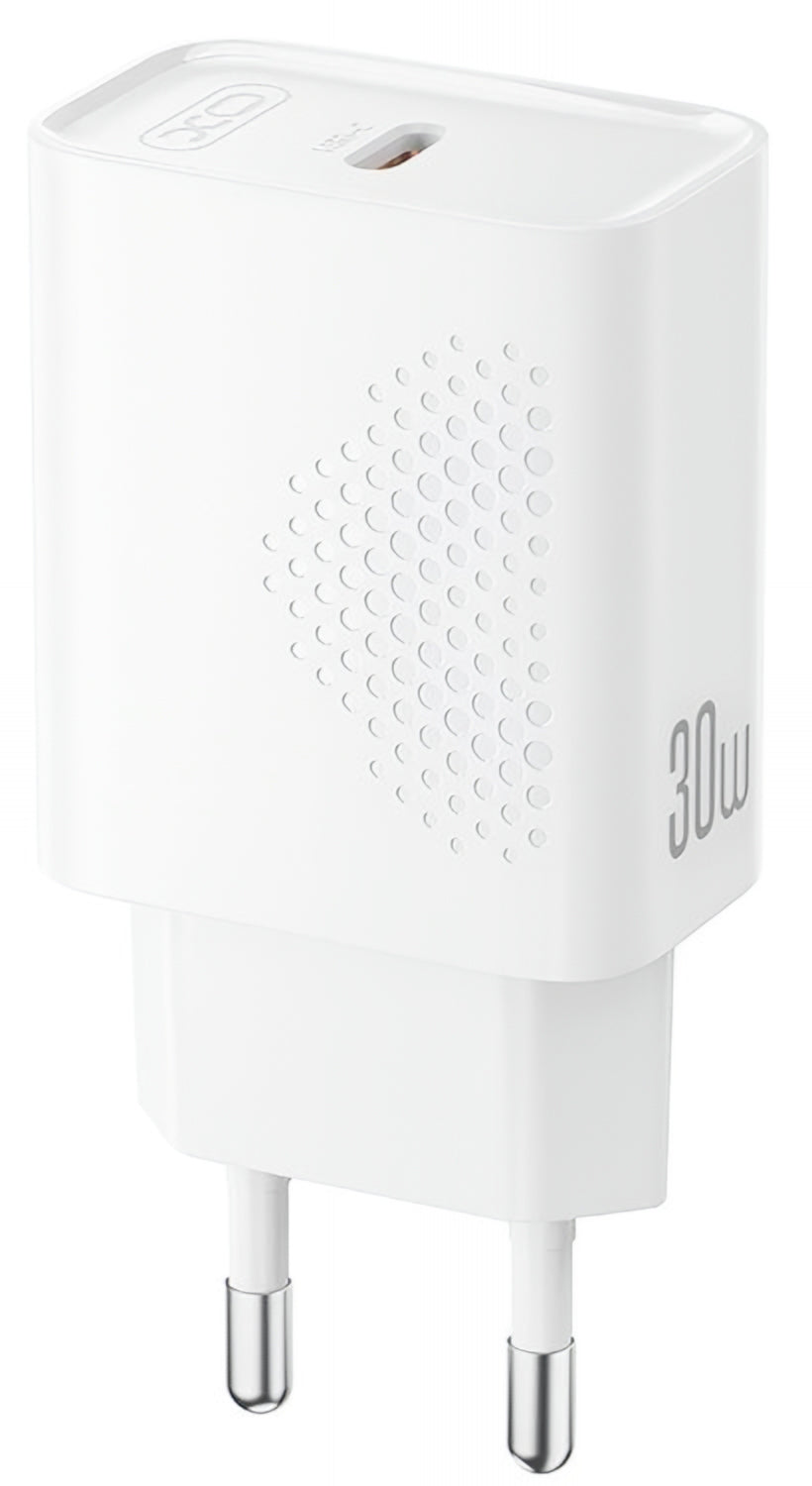 Netzladegerät XO Design L162, 30W, 3A, 1 x USB-C, Weiß
