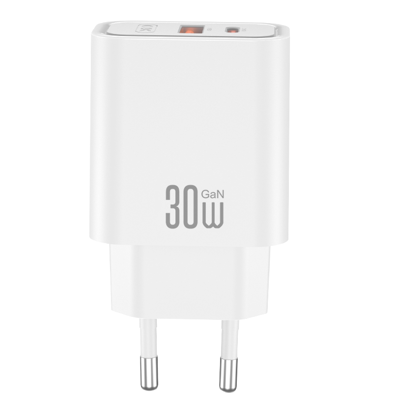 Chargeur secteur XO Design CE42, 30W, 3A, 1 x USB-A - 1 x USB-C, Blanc
