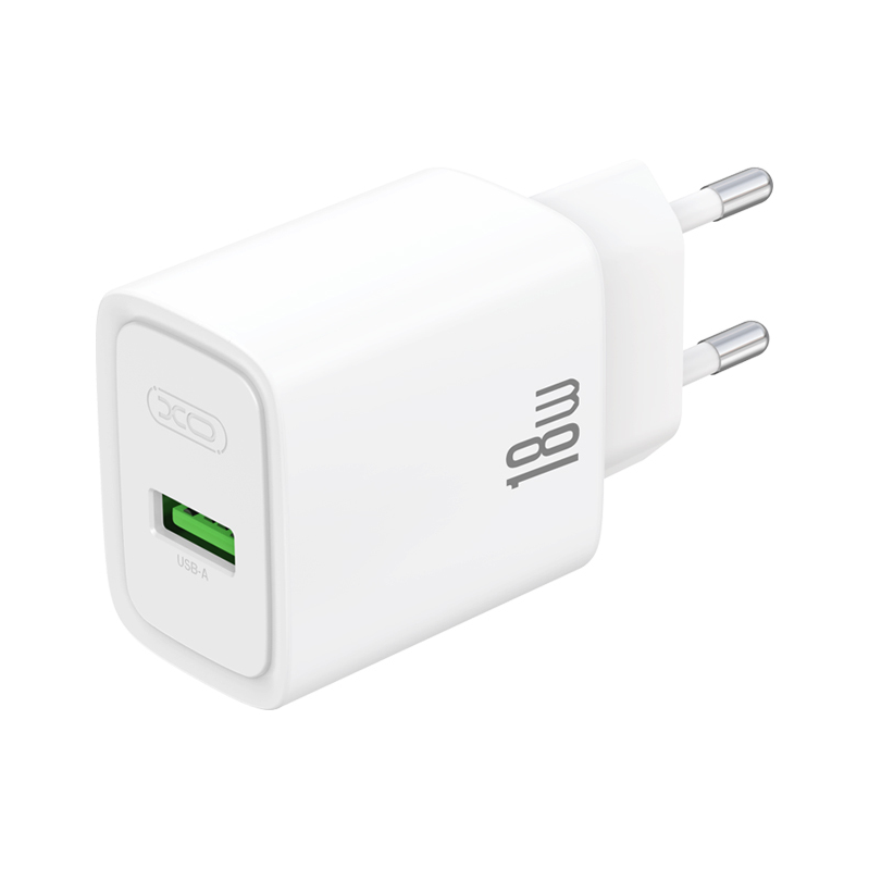 XO Design CE50 Netzladegerät, 18 W, 3 A, 1 x USB-A, Weiß